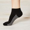 LS158-Solid-Black-Bamboo-Ankle-Socks-Close-2