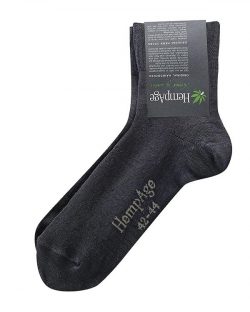 Svarte superlette sokker til dame og herre fra HempAge i 94 % ren hamp » Etiske & økologiske klær » Grønt Skift