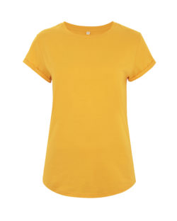 Kortermet t-skjorte gyllengul - 100 % økologisk » Etiske & økologiske klær » Grønt Skift