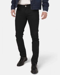 Slim Lassen - Dip Dry svart jeans i resirkulert og økologisk bomull » Etiske & økologiske klær » Grønt Skift