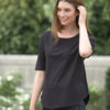 O81004-Ladies-Half-Sleeve-T-shirt—Black-1