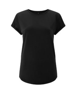 Kortermet t-skjorte i svart - 100 % økologisk bomull » Etiske & økologiske klær » Grønt Skift