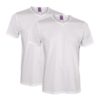 2 pack hvite t-skjorter i 100 % økologisk bomull 1