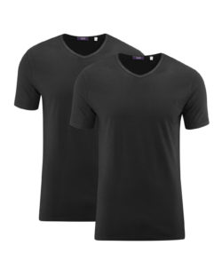 2 pack svarte t-skjorter i 100 % økologisk bomull » Etiske & økologiske klær » Grønt Skift