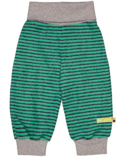 Grønn stripete joggebukse - økologisk bomull » Etiske & økologiske klær » Grønt Skift