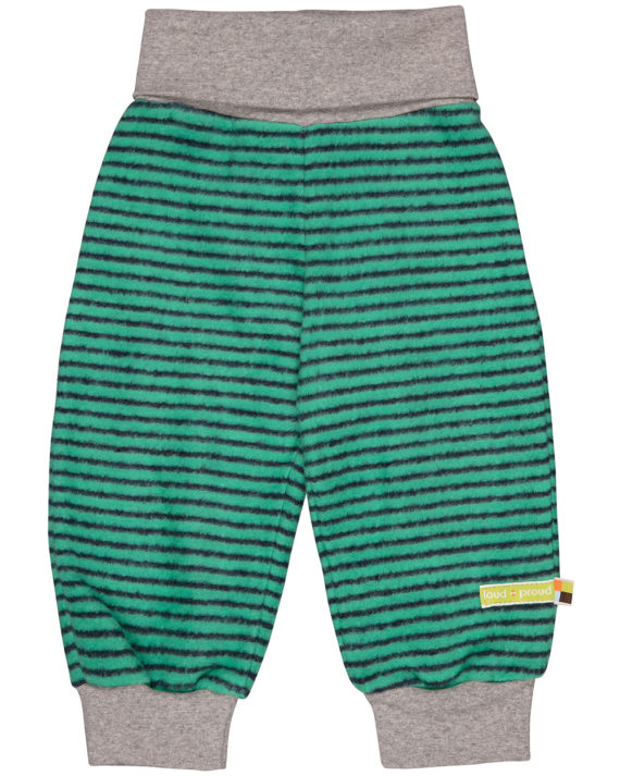 4061-ja-rt grønn stripete fleece bukse