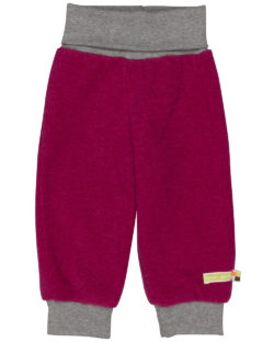 Mørk rosa bukse i ullfleece - økologisk ull/bomull » Etiske & økologiske klær » Grønt Skift