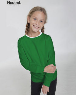 Grønn ensfarget genser - 100 % økologisk bomull » Etiske & økologiske klær » Grønt Skift