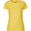 Gul slightly fitted t-skjorte - 100 % økologisk bomull » Etiske & økologiske klær » Grønt Skift