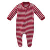 Rød og hvit stripete pysj til baby i 100 % økologisk bomull » Etiske & økologiske klær » Grønt Skift