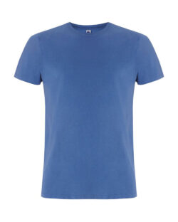 Denimblå unisex t-skjorte i 100 % økologisk fairtrade bomull » Etiske & økologiske klær » Grønt Skift