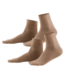 2 par tynne beige sokker i 95 % bio-fiber og 5 % elastan » Etiske & økologiske klær » Grønt Skift