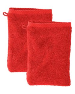 Rød 2 pk. vaskeklut i 100 % økologisk bomull » Etiske & økologiske klær » Grønt Skift