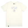 Naturhvit t-skjorte med "Support your local planet" - 100 % økologisk bomull » Etiske & økologiske klær » Grønt Skift