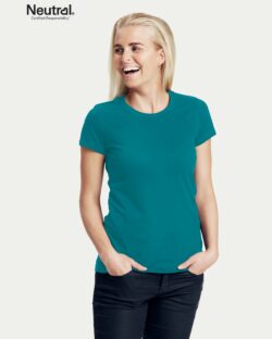 Sjøgrønn slightly fitted t-skjorte - 100 % økologisk bomull » Etiske & økologiske klær » Grønt Skift