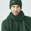 Skogsgrønt unisex skjerf og lue - 100 % økologisk ull » Etiske & økologiske klær » Grønt Skift