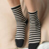 2 pack svart/beige sokker i økologisk bomull » Etiske & økologiske klær » Grønt Skift