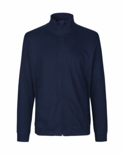 Mørkeblå jakke med høy hals - 100 % økologisk bomull » Etiske & økologiske klær » Grønt Skift