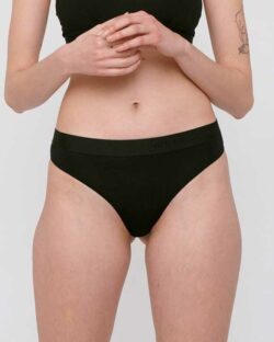 2-pack svarte stringtruser - tencel » Etiske & økologiske klær » Grønt Skift