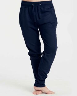 Navy unisex joggebukse med vide ben - 100 % økologisk bomull » Etiske & økologiske klær » Grønt Skift