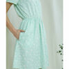 Grønn kjole med blomstermotiv - 100 % Tencel™ Lyocell » Etiske & økologiske klær » Grønt Skift