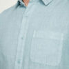 Lyseblå kortermet skjorte - 100 % hamp » Etiske & økologiske klær » Grønt Skift