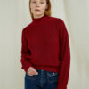 Rød genser med høy hals - 100 % økologisk bomull » Etiske & økologiske klær » Grønt Skift