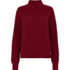 Rød genser med høy hals - 100 % økologisk bomull » Etiske & økologiske klær » Grønt Skift