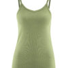 Pistasjgrønn singlet med tynne stropper - 100 % økologisk bomull » Etiske & økologiske klær » Grønt Skift