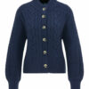 Navy strikket cardigan - 100 % økologisk bomull » Etiske & økologiske klær » Grønt Skift