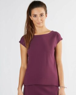 Aubergine bluse – økologisk bomull » Etiske & økologiske klær » Grønt Skift