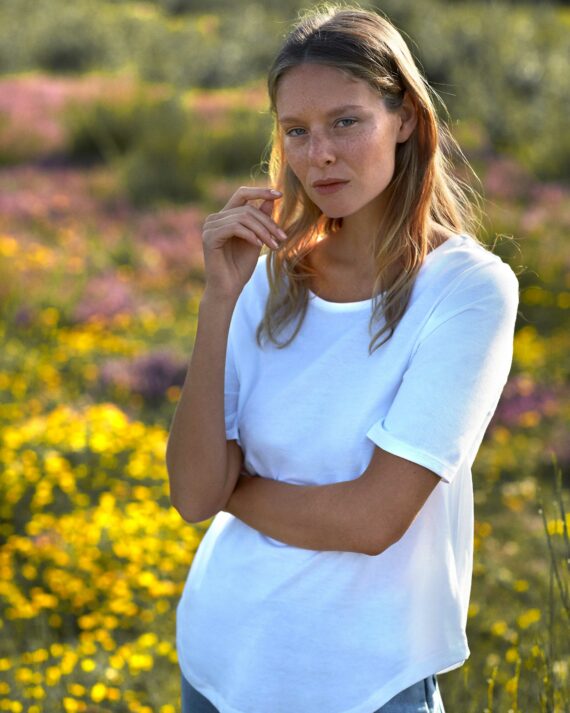 O81004-Ladies-Half-Sleeve-T-shirt_White