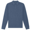 Gråblå unisex polo genser - 100 % økologisk bomull » Etiske & økologiske klær » Grønt Skift