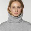 Lys grå genser med høy hals - økologisk bomull og resirkulert polyester » Etiske & økologiske klær » Grønt Skift