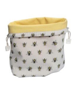 Vendbar brødpose med bie motiv - 100 % økologisk bomull » Etiske & økologiske klær » Grønt Skift