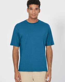 Blå t-skjorte - hamp og økologisk bomull » Etiske & økologiske klær » Grønt Skift