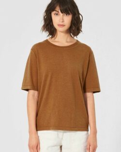 Løs brun t-skjorte - hamp og økologisk bomull » Etiske & økologiske klær » Grønt Skift