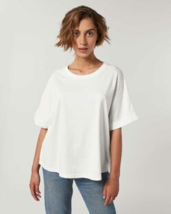 Oversized hvit t-skjorte - 100 % økologisk bomull » Etiske & økologiske klær » Grønt Skift