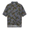 Blå kortermet skjorte med palmetrær - 100 % lin » Etiske & økologiske klær » Grønt Skift
