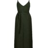 Mørkegrønn kjole med stropper - tencel og lin » Etiske & økologiske klær » Grønt Skift