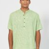 Blå kortermet skjorte - hamp og økologisk bomull » Etiske & økologiske klær » Grønt Skift