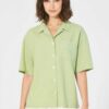 Lys grønn skjorte med korte ermer - hamp og økologisk bomull » Etiske & økologiske klær » Grønt Skift