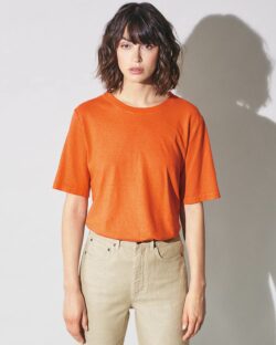 Løs oransje t-skjorte - hamp og økologisk bomull » Etiske & økologiske klær » Grønt Skift