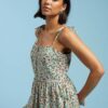 Fargerik mønstret kjole med tynne stropper – 100 % økologisk bomull » Etiske & økologiske klær » Grønt Skift