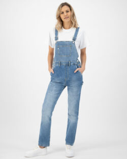 MUD Jeans - Jenn Dungaree - Old Stone - i resirkulert og økologisk bomull » Etiske & økologiske klær » Grønt Skift