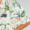 Hvit kjole med blomster mønster - 100 % tencel » Etiske & økologiske klær » Grønt Skift