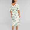Hvit kjole med blomster mønster - 100 % tencel » Etiske & økologiske klær » Grønt Skift