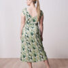 Midikjole med grønt mønster - Ecovero » Etiske & økologiske klær » Grønt Skift