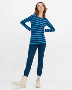 Blå stripete trøye - modal og regenererte proteinfibre » Etiske & økologiske klær » Grønt Skift