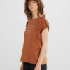Kamelbrun t-skjorte med "Support your local planet" - 100 % økologisk bomull » Etiske & økologiske klær » Grønt Skift
